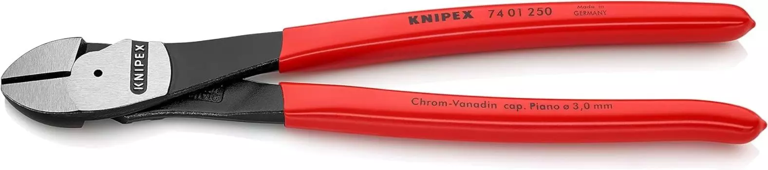 Кусачки диагональные KNIPEX Strong, жесткие 7401-250 (для провода) (SB)