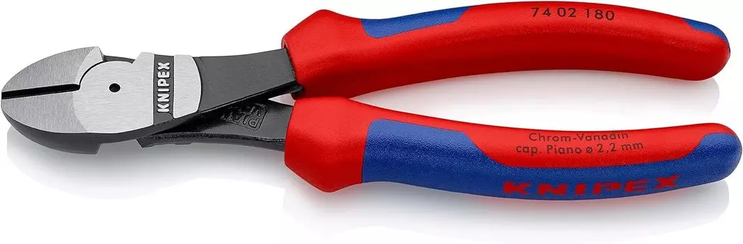 Кусачки диагональные KNIPEX Strong, жесткие 7402-180 (для провода) (SB)