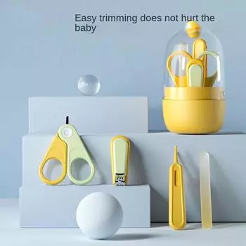Кусачки для ногтей Crown Baby, специальный набор для новорожденных, антизащемляющие артефакты, кусачки для ногтей, детские инструменты для ухода за младенцами фиолетовый