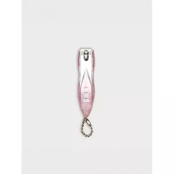 Кусачки для ногтей Daiso Clear purple (silver) pattern (glitter)