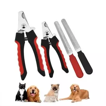 Кусачки для ногтей для домашних животных, профессиональные кусачки для ногтей для кошек и собак, кусачки с серпом из нержавеющей стали, ножницы для груминга, кусачки для когтей домашних животных