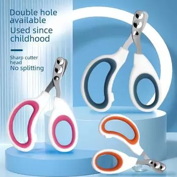 Кусачки для ногтей для кошек, собак и кроликов — идеально подходят для новичков Pet Double Round Hole Nail Clippers