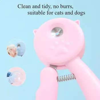 Кусачки для ногтей для собак и кошек, лезвия из сплава для шлифовки ногтей, блистерная упаковка, брызгозащищенные кусачки с пилочкой 1pcs