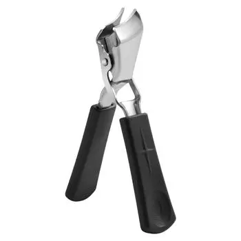 Кусачки для ногтей из нержавеющей стали, инструмент для педикюра и маникюра, скошенный кончик, кусачки для кутикулы, острый триммер для ногтей для взрослых чёрный