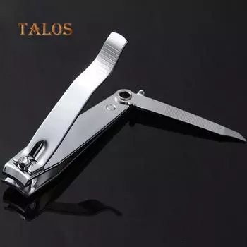 Кусачки для ногтей из нержавеющей стали, серебряный тон, триммер, ножницы, маникюрный педикюрный инструмент