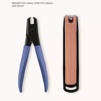 Кусачки для ногтей рта нержавеющей стали широкие с анти- брызговиком для точного синий