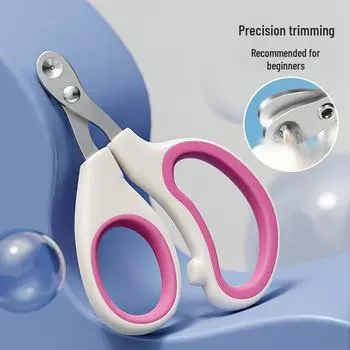 Кусачки для ногтей с круглым отверстием для кошек и собак — идеально подходят для мелких и средних пород Normal version синий/белый