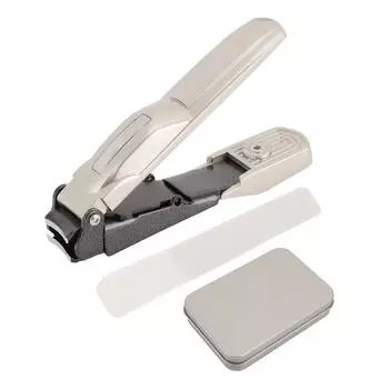Кусачки для ногтей с широким открыванием губок, портативные кусачки для ногтей из нержавеющей стали с пилочкой для ногтей для T