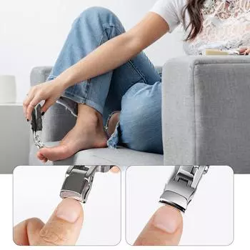 Кусачки для ногтей с угловой головкой Кусачки для ногтей с большим отверстием Кусачки для ногтей на ногах Триммер из нержавеющей стали Кусачки для ногтей на ногах B