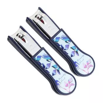 Кусачки для ногтей Sevenstar Blue Design, набор из 2 предметов, сделано в Корее