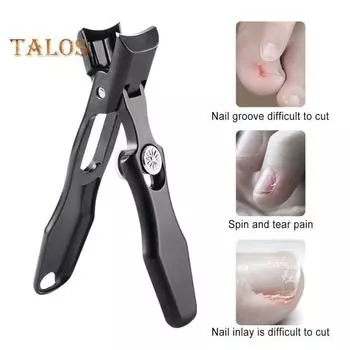 Кусачки для ногтей со стеклянной пилочкой, сверхострые, прочные, для пожилых людей, немецкие кусачки для ногтей из нержавеющей стали для толстых ногтей