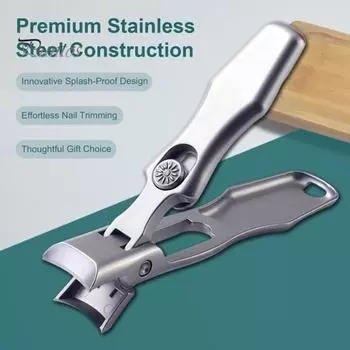 Кусачки для ногтей со стеклянной пилочкой, сверхострые, прочные, для пожилых людей, немецкие кусачки для ногтей из нержавеющей стали для толстых ногтей серебряный