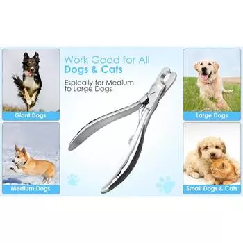 Кусачки и триммеры для ногтей для собак и кошек Кусачки для ногтей с защитным кожухом Профессиональный инструмент для ухода за домашними животными One Size
