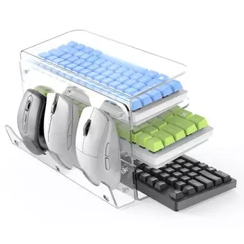 Kusho Fujii Acrylic Keyboard Storage Keyboard Display Keyboard Tabletop Storage Multifunctional Display Mouse Compatible with Mechanical Easy to Clear