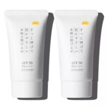 KuSu Makeup Base Colorless 40g Набор из 2 Формул SPF50 Водостойкий УФ-крем, который также обеспечивает уход за кожей с 7 типами красоты Pro [Солнцезащитный крем]