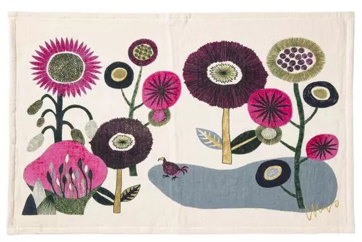 Кусуноки Монори Чайное полотенце Морита MiW Flower and Dodo Garden of That Сделано в Японии Розовое 45 см x 70 см (Время) приблизительно. 1-69210-21-П розовый