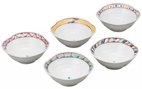 Кутани размер посуды маленький цветные картинки 4.3 чаша, набор, K8-198 красный