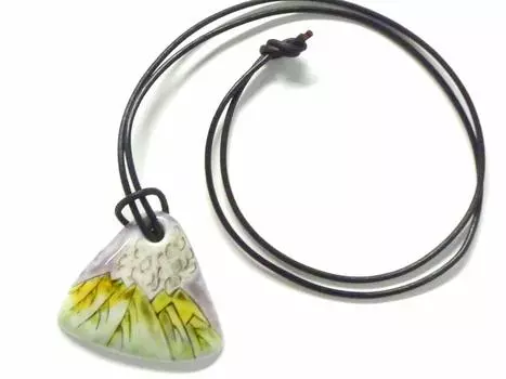 Kutani Sakurajima “Pendant”