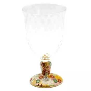 Кутани Уэр Фри Стеклянная посуда Фарфор Кинкадзуме Эдо Стекло Сделано в Японии Диаметр 8 см Высота Емкость 280 мл Кутани Японское стекло (Большой/Решетка) 14.5cm