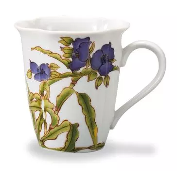 Кутани Варе Иватая Красивая кружка с четырьмя кружками Широгуса Времена года Японии (Июнь) АП7-5161 белый