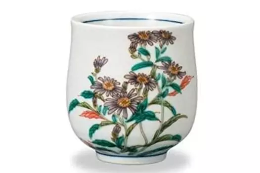 Kutani Ware AP6-5182 Teacup, 12 Months Flower, Shien (November)