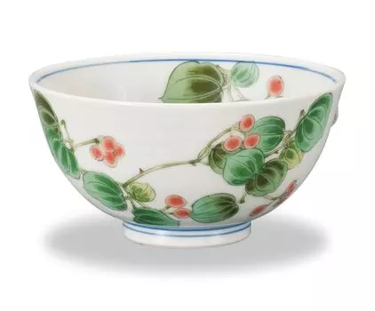 Kutani ware Iwataya rice bowl Yamakirai AP7-0655