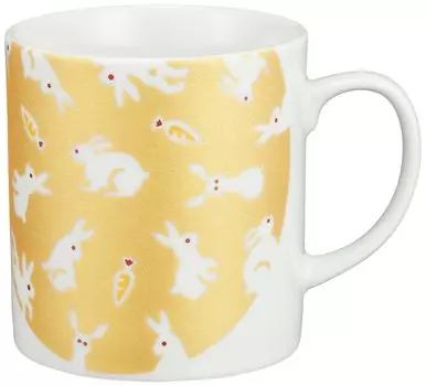 Kutani Ware Mug Cup 7 x 8 cm Sparkling Rabbit Gold Made in Japan 32K24S1KGL Approx.