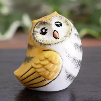 Kutani ware Owl Gold color Pottery золотой