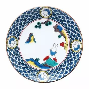Kutani ware small plate five colors 211144 Miffy