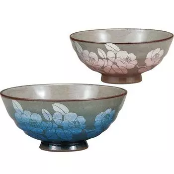 Kutani ware tea bowl Ginsai Sanchahana couple s