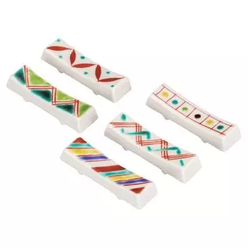 Kutaniyakiiwataya Chopsticks Color Picture Rest,