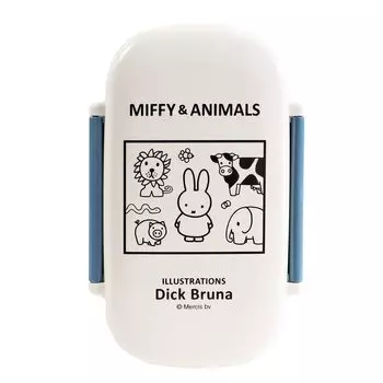 Kutsuwa Miffy Animals Lunch Box MIFFY ANIMALS Series MF887 Made in Japan & &