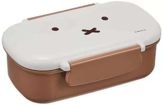 Kutsuwa Miffy Face Lunch Series Sealed Lunch Box Made in Japan Women s 2-point One-tier
