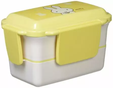 Kutsuwa Miffy Sealed lunch box Miffy 4-point two-tier Ippai Series