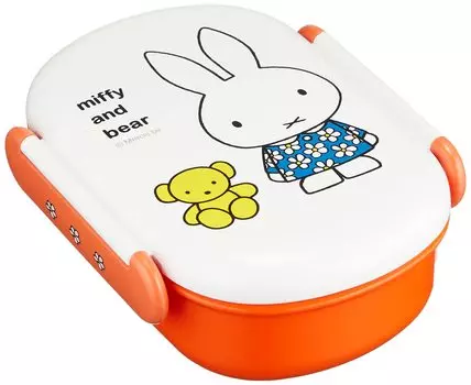 Kutsuwa Miffy Sealed Single Tier Lunch Box 270ml Miffy Kids Lunch Series MF664 Made in Japan