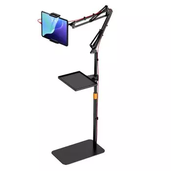 KUUVAN Планшетный Напольный Выдвижной Подходит для iPad дюймовый дюймы Регулируемый дюймы Нагрузка фунты Поставляется с Мелким Предметом Усиленный 360 Градусов Совместим с