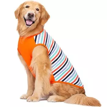 KUVEELA PET Собака Собака Лето Собака Идет на Солнце Выпадение Шерсти Большие Средние Собаки Одежда, Одежда, Лето, Весна, Одежда, Одежда, Футболка, На Выходе, Прогулка,