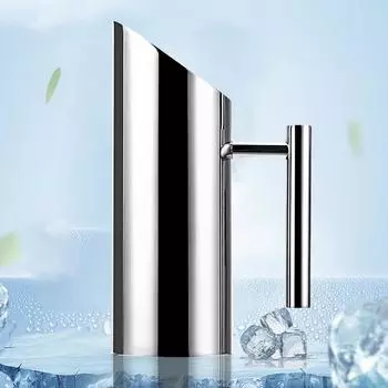 Кувшин для холодного вина из нержавеющей стали объемом 1/2 л, кувшин для воды, ледяной чайник для замораживания воды для ресторана, кафе, бара