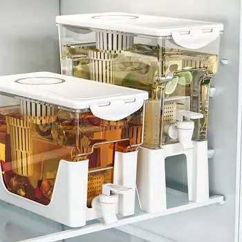 Кувшин для холодной воды большой емкости 3,5 л. Холодный чайник с краном в холодильнике. Диспенсер для напитков со льдом. Холодильник и кран.