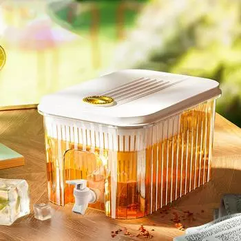 Кувшин для холодной воды объемом 5 л, большая емкость для холодной воды, холодильник, диспенсер для напитков, съемное основание, холодный чайник для ежедневного использования на вечеринках