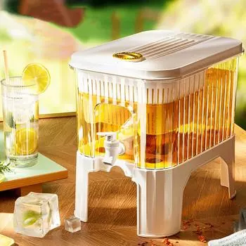 Кувшин для холодной воды объемом 5 л, большая емкость для холодной воды, холодильник, диспенсер для напитков, съемное основание, холодный чайник для ежедневного использования на вечеринках