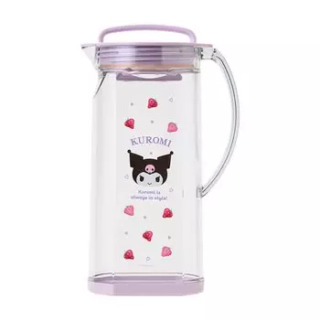 Кувшин для холодной воды Sanrio Kuromi Main AS Силиконовая резина Можно размещать вертикально или горизонтально 313106 Корпус/Нижняя крышка Смола/Крышка