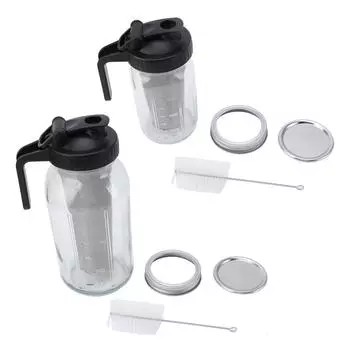 Кувшин для кофемашины Cold Brew с фильтром из нержавеющей стали, толстое стекло, кувшин для кофемашины Cold Brew 2000ml