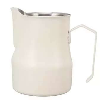 Кувшин для молока из нержавеющей стали 304 с носиком и шкалой для кофе и латте для работы в офисе L