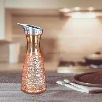 Кувшин для напитков, полезный прозрачный кувшин с толстым дном, КТВ, высокий прозрачный горшок для воды для напитков, кувшин для сока для магазина 1000ML серый