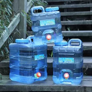 Кувшин для питьевой воды с краном, герметичный резервуар для воды для кемпинга, большой емкости, контейнер для хранения воды для пеших походов, самостоятельных поездок