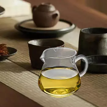 Кувшин для сливок, мини-графин, кофейная кружка, стеклянная посуда, посуда для напитков, кувшин для молока, прозрачный горшок 250ml 7x5.5x8.3cm