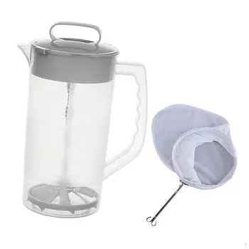 Кувшин для смешивания напитков Кухонные принадлежности с фильтр-мешком Посуда для напитков Крышка для воды