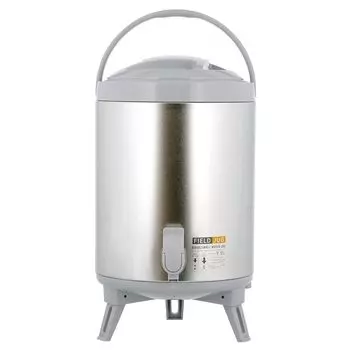 Кувшин для воды Bestco с чашкой, серебристый, сделано в Японии, 9,5 л, MA-1923 серебряный