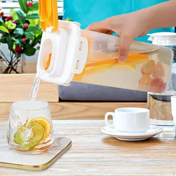 Кувшин для воды, дверца холодильника, 1,7 литра, кувшин с крышкой, чайник для приготовления холодного чая